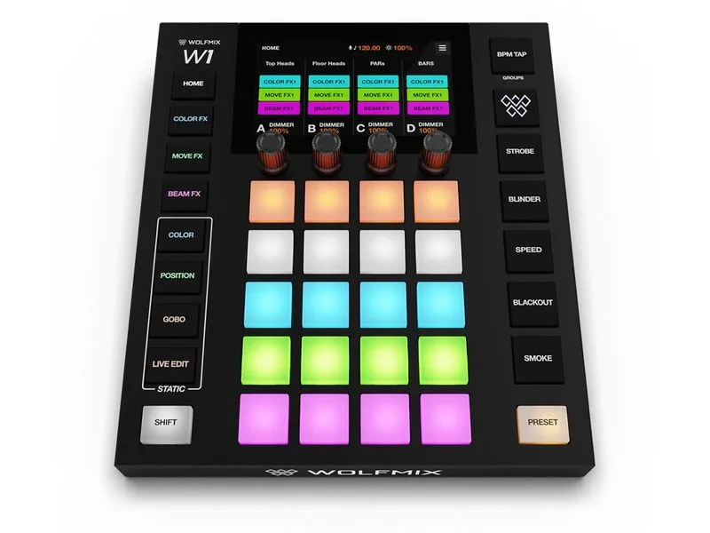 Wolfmix Wolfmix W1 MK3 Lichtsteuerung Standalone DMX Controller Wolfmix Wolfmix W1 MK3 Lichtsteuerung Standalone DMX Controller