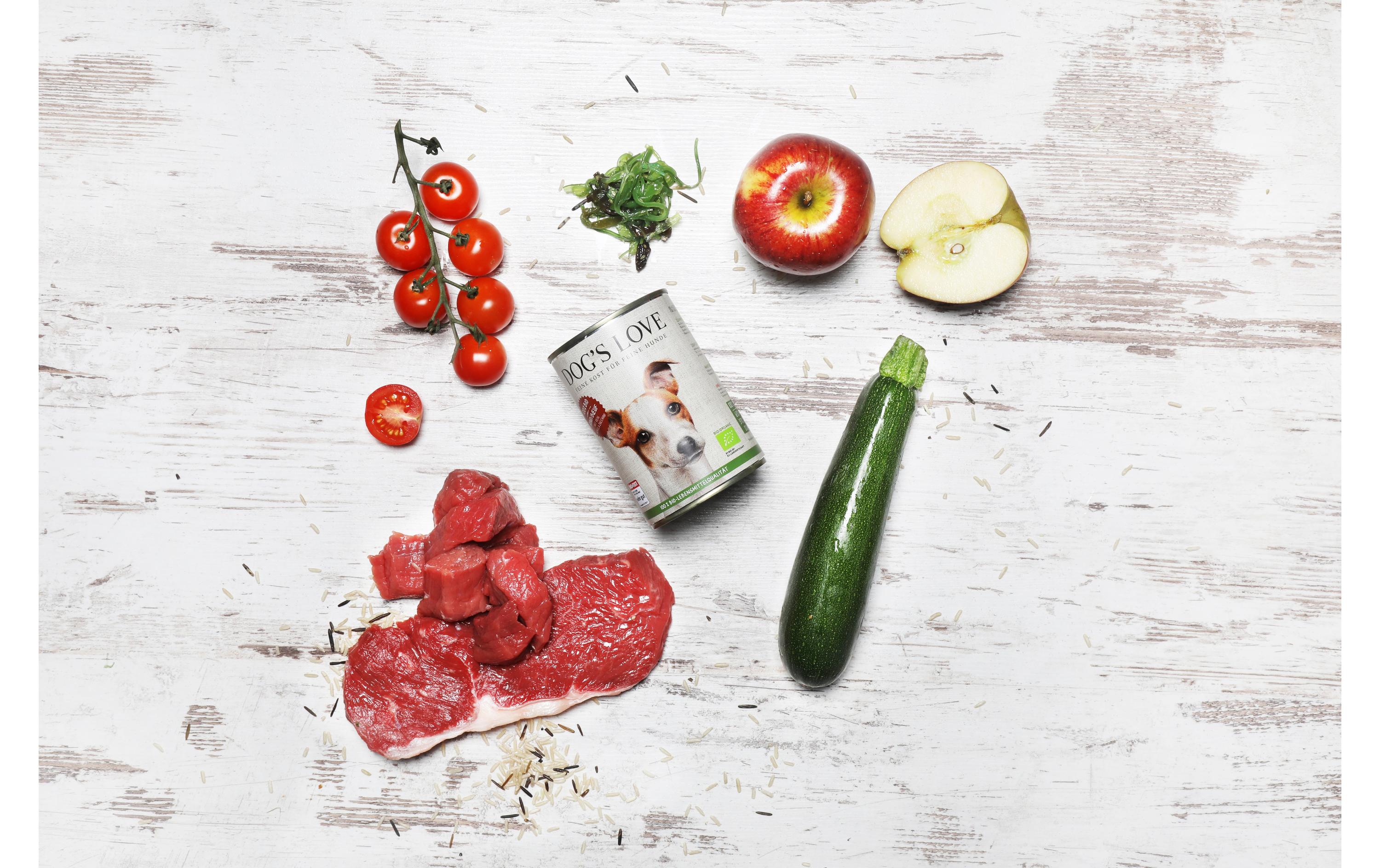 Dog's Love Nassfutter BIO Adult Rind, 400 g