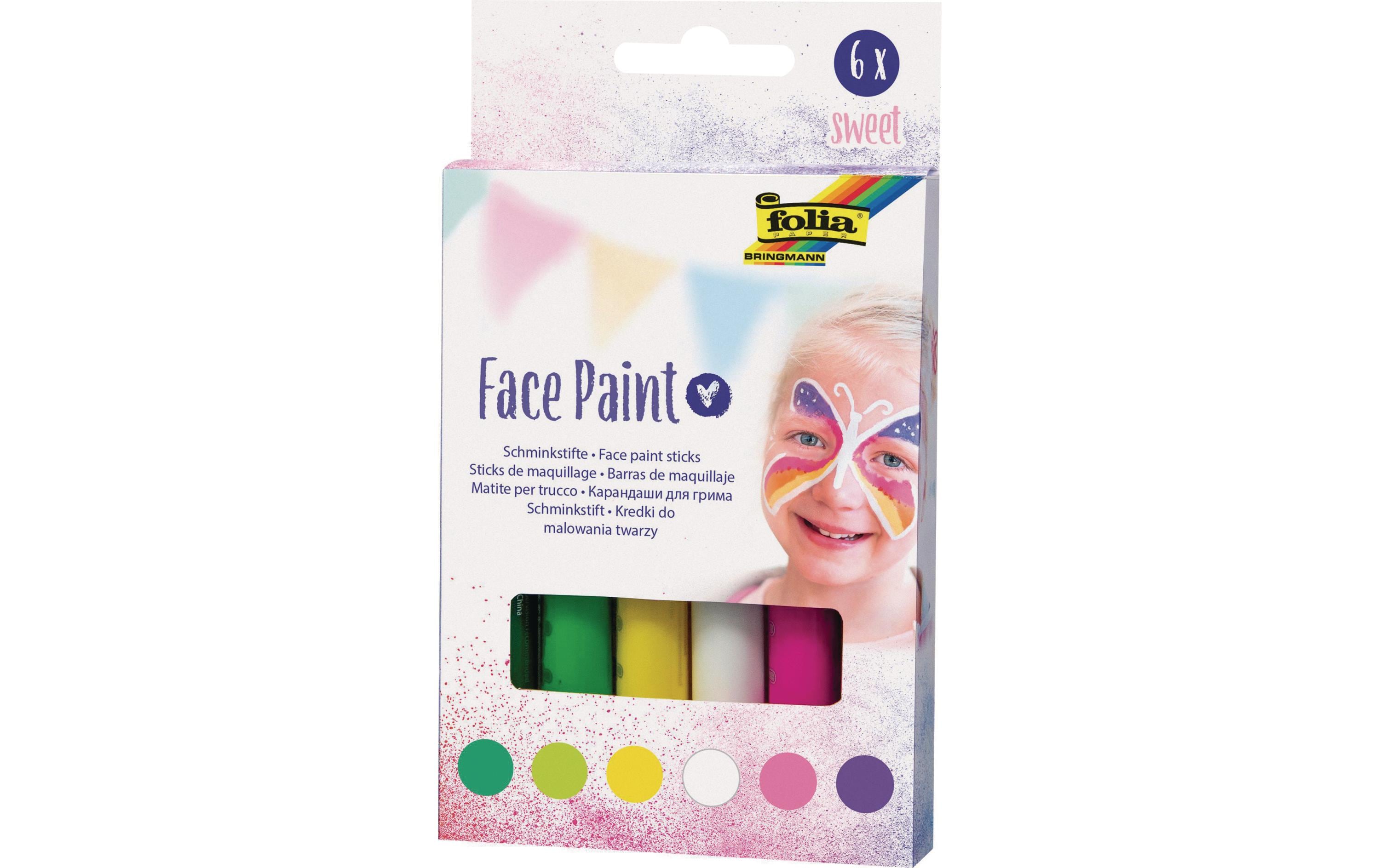 Folia Schminkfarbe Sweet 6 Stück