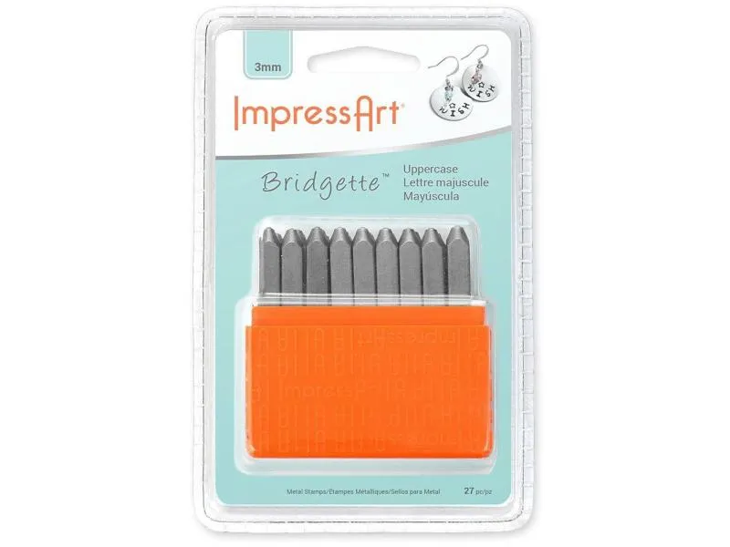 ImpressArt Prägestempel Set 3 mm Grossbuchstaben, 27 Stück ImpressArt Prägestempel Set 3 mm Grossbuchstaben, 27 Stück