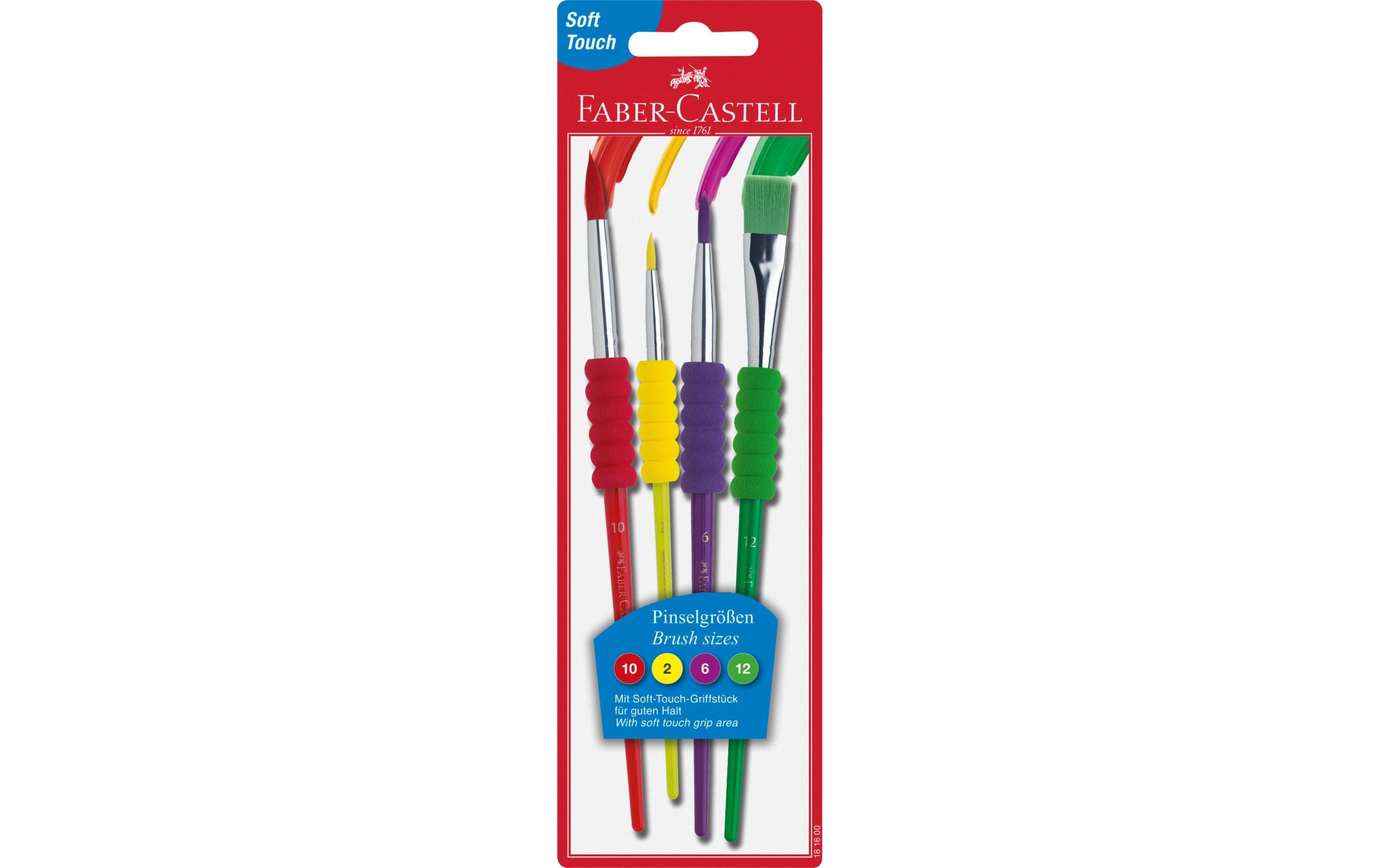 Faber-Castell Borstenpinsel Soft-Touch 4 Grössen Faber-Castell Borstenpinsel Soft-Touch 4 Grössen