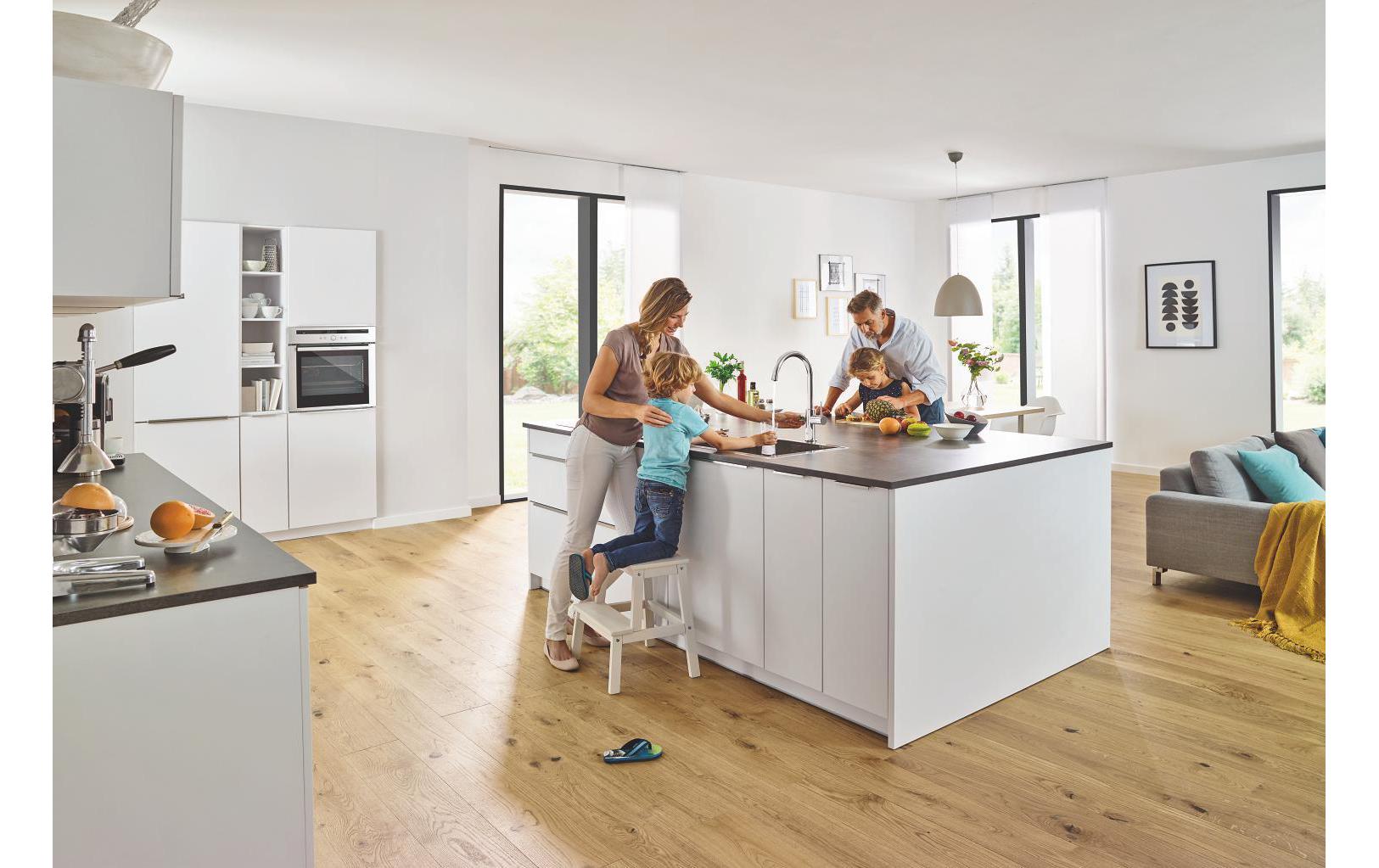 GROHE Küchenarmatur Blue Home C-Auslauf, Starter Kit, Chrom GROHE Küchenarmatur Blue Home C-Auslauf, Starter Kit, Chrom