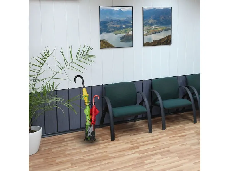 relaxdays Schirmständer rund Schwarz relaxdays Schirmständer rund Schwarz