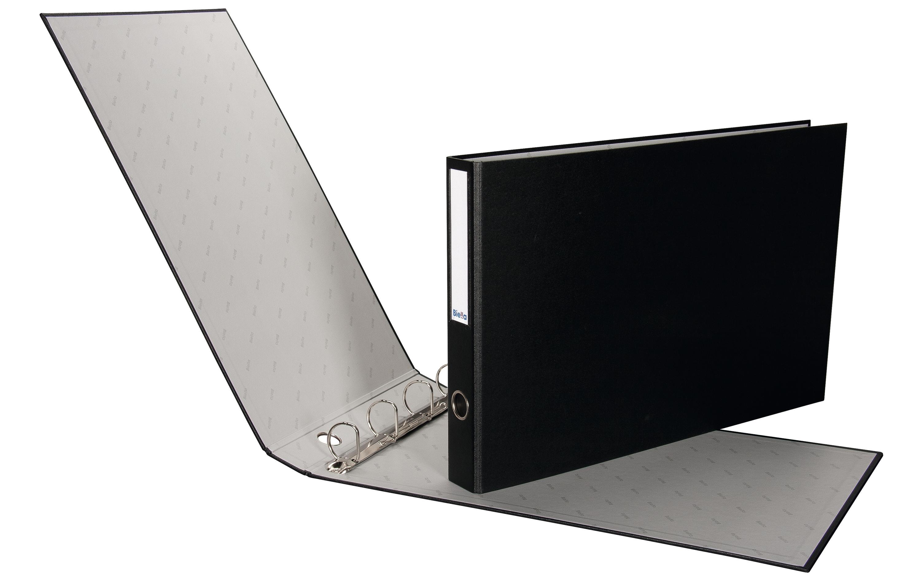 Biella Ringbuch A3 Plasti-Quatro Quer 4 cm, Schwarz Biella Ringbuch A3 Plasti-Quatro Quer 4 cm, Schwarz