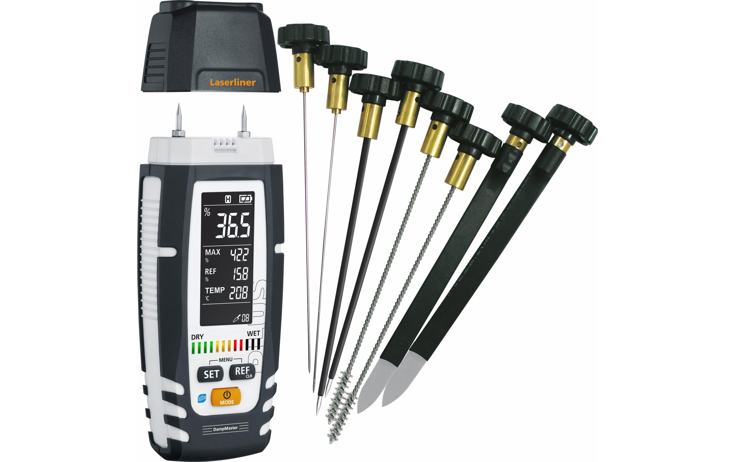 Laserliner Materialfeuchtemessgerät DampMaster Allround Set Laserliner Materialfeuchtemessgerät DampMaster Allround Set