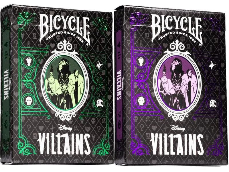 Bicycle Poker Disney 100 - Green / Purple Villain assortiert Bicycle Poker Disney 100 - Green / Purple Villain assortiert