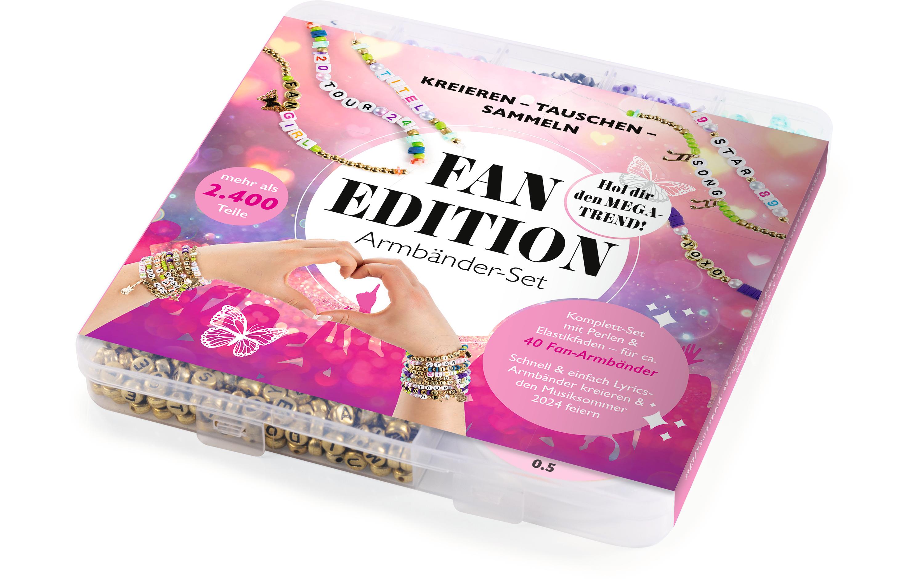 MAXXmee Bastelset für Armbänder 2400 Teile