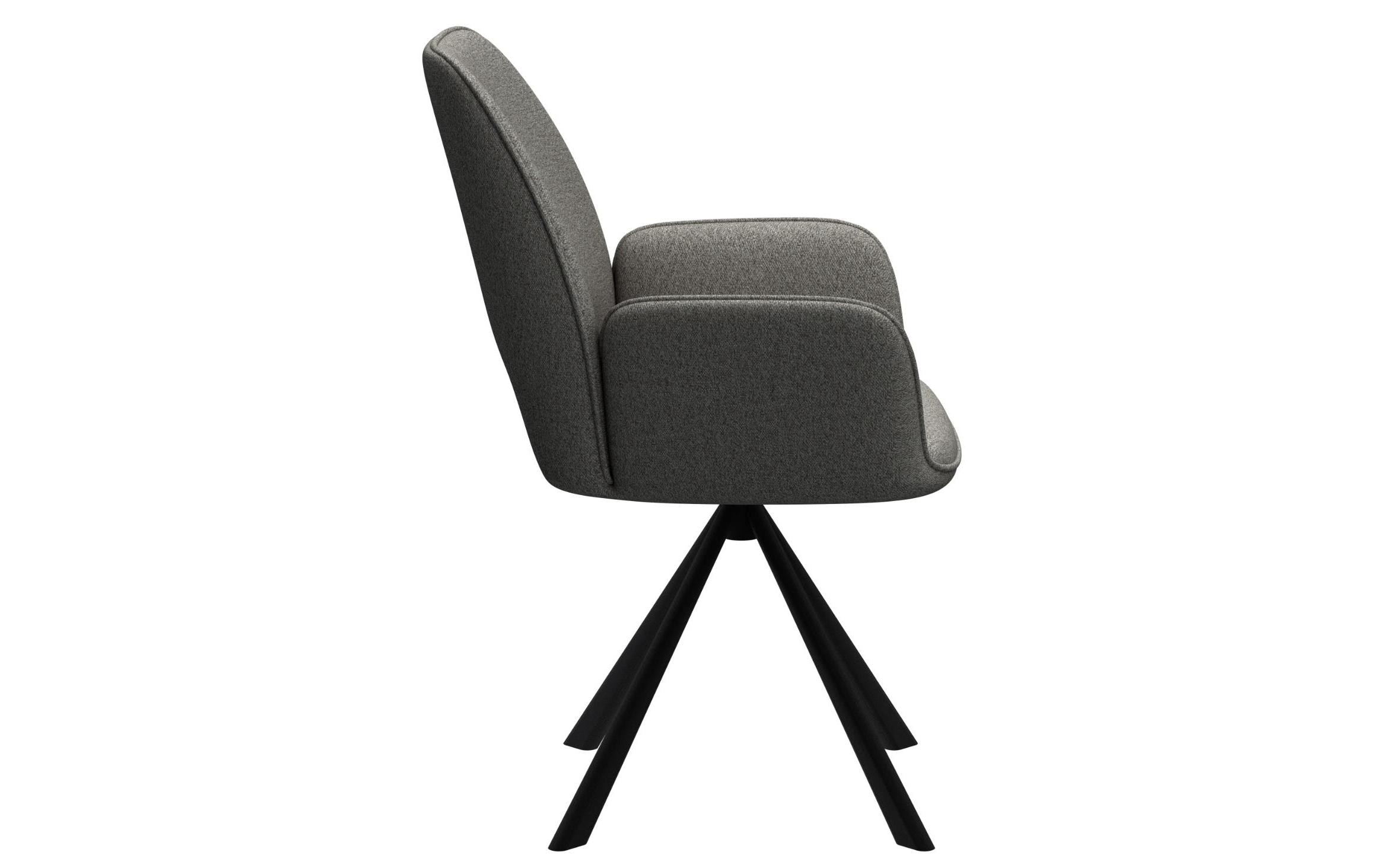 AC Design Stuhl Graham 2 Stück, Dunkelgrau