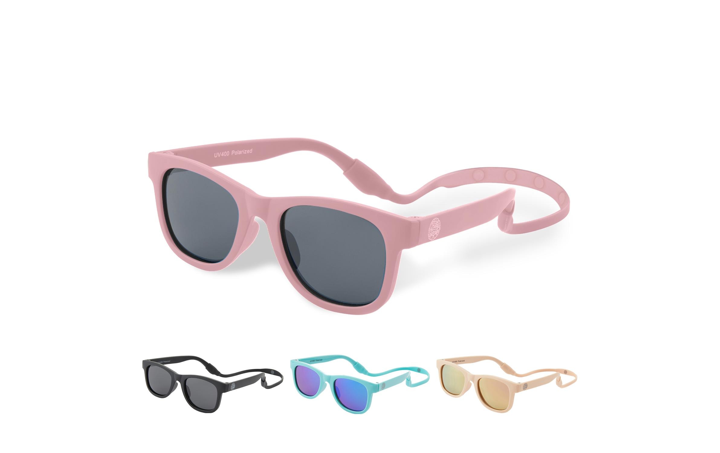 Baby Sunnies Baby-Sonnenbrille mit Band Rosa Baby Sunnies Baby-Sonnenbrille mit Band Rosa