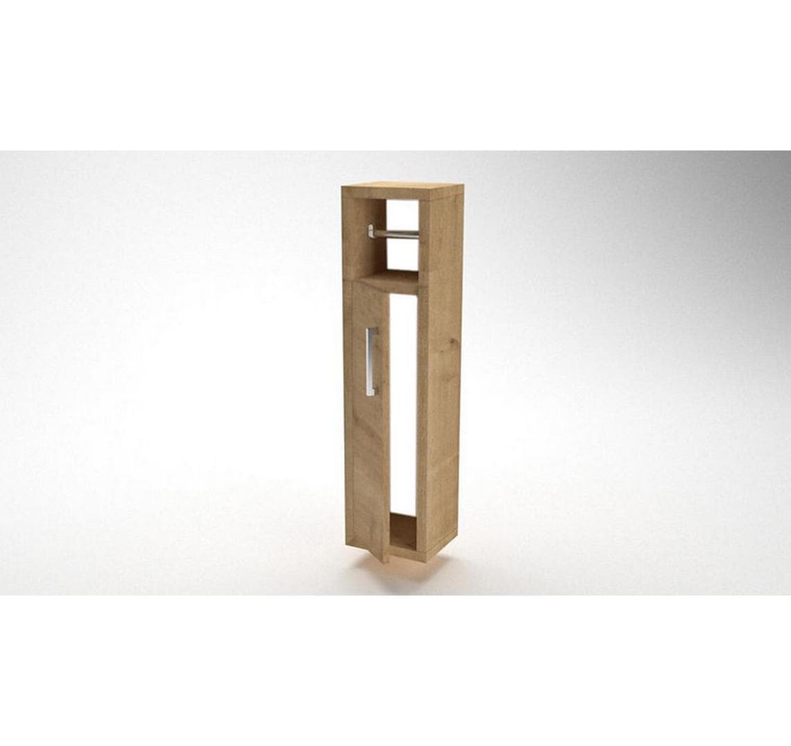 Woody Fashion Badezimmerregal Star 15 x 65 x 12 cm, Nature