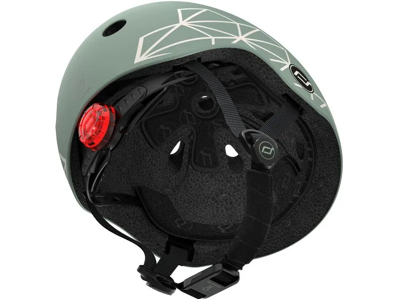 Scoot and Ride Kinderhelm Green lines Grün, XXS-S
