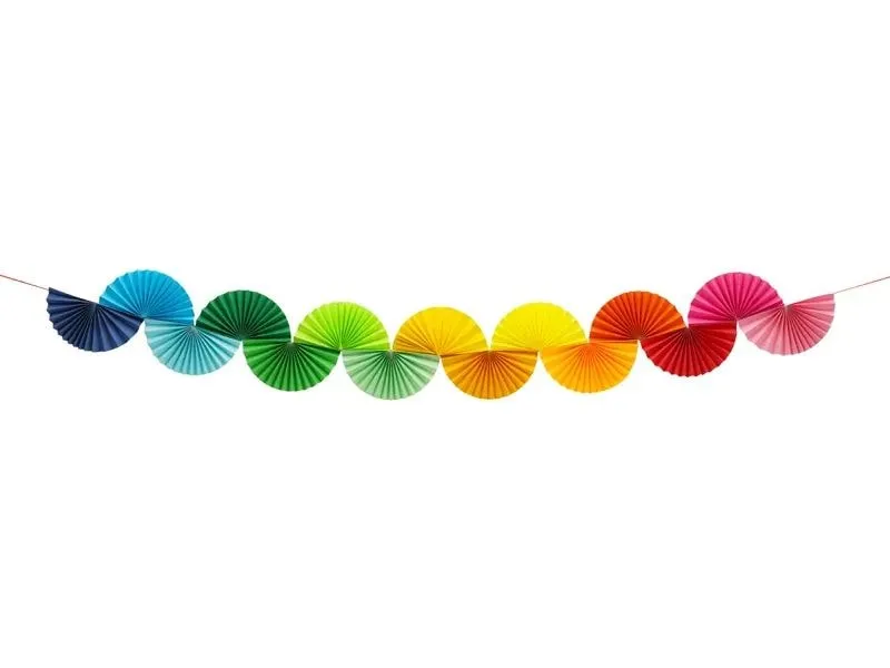 Partydeco Girlande Regenbogen 2.5 m, Mehrfarbig Partydeco Girlande Regenbogen 2.5 m, Mehrfarbig