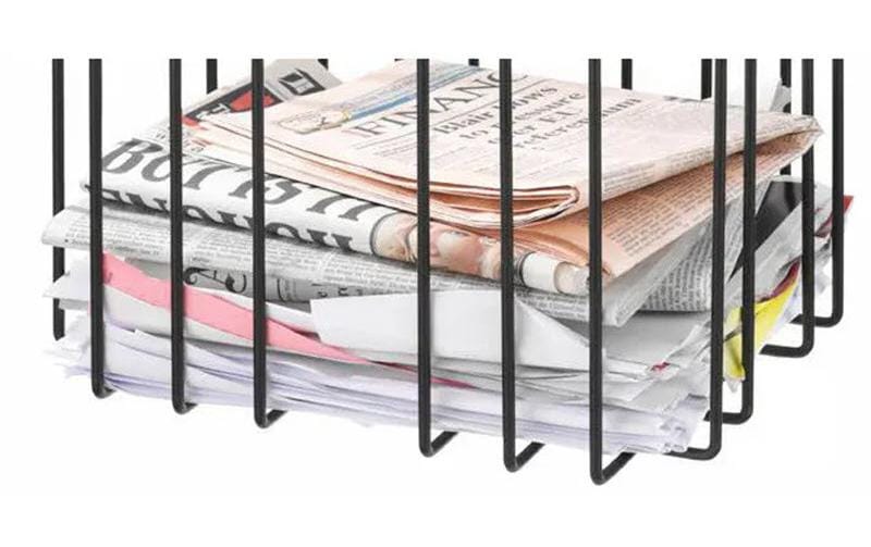 MERLO|T Zeitungsständer A4 Schwarz