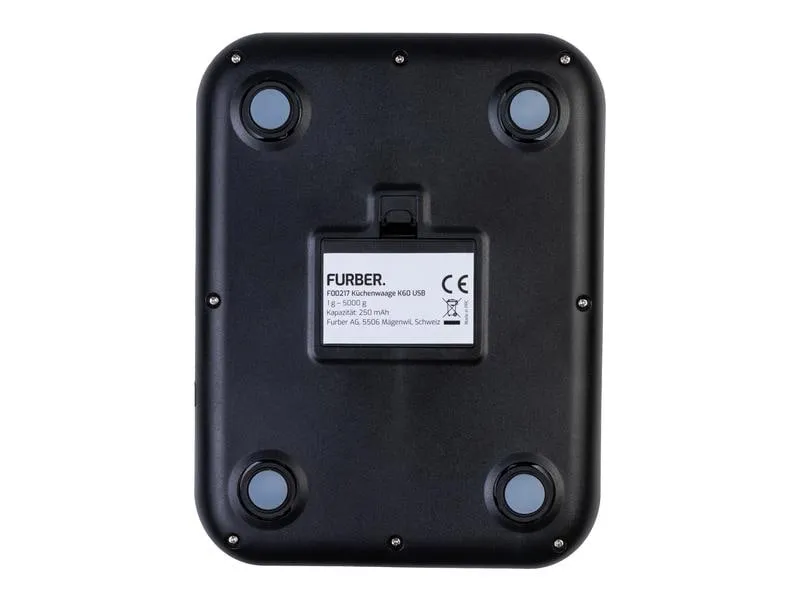 FURBER Küchenwaage USB Silber FURBER Küchenwaage USB Silber