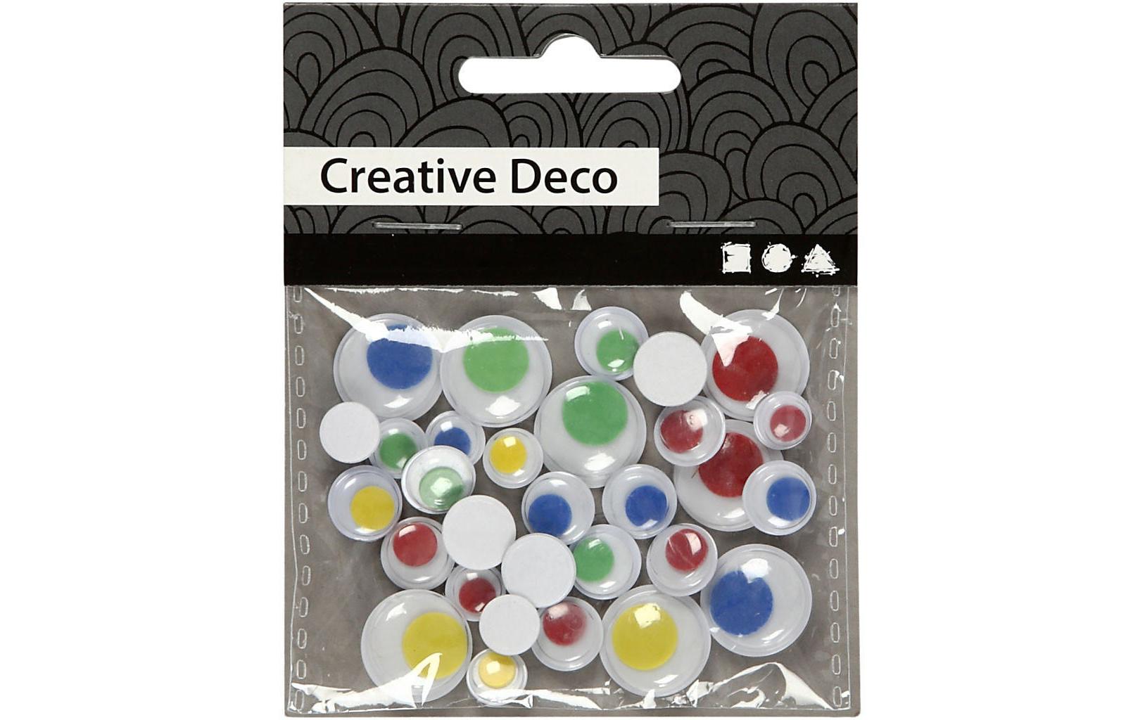 Creativ Company Wackelaugen 30 Stück, 8 + 10 + 14 mm Creativ Company Wackelaugen 30 Stück, 8 + 10 + 14 mm