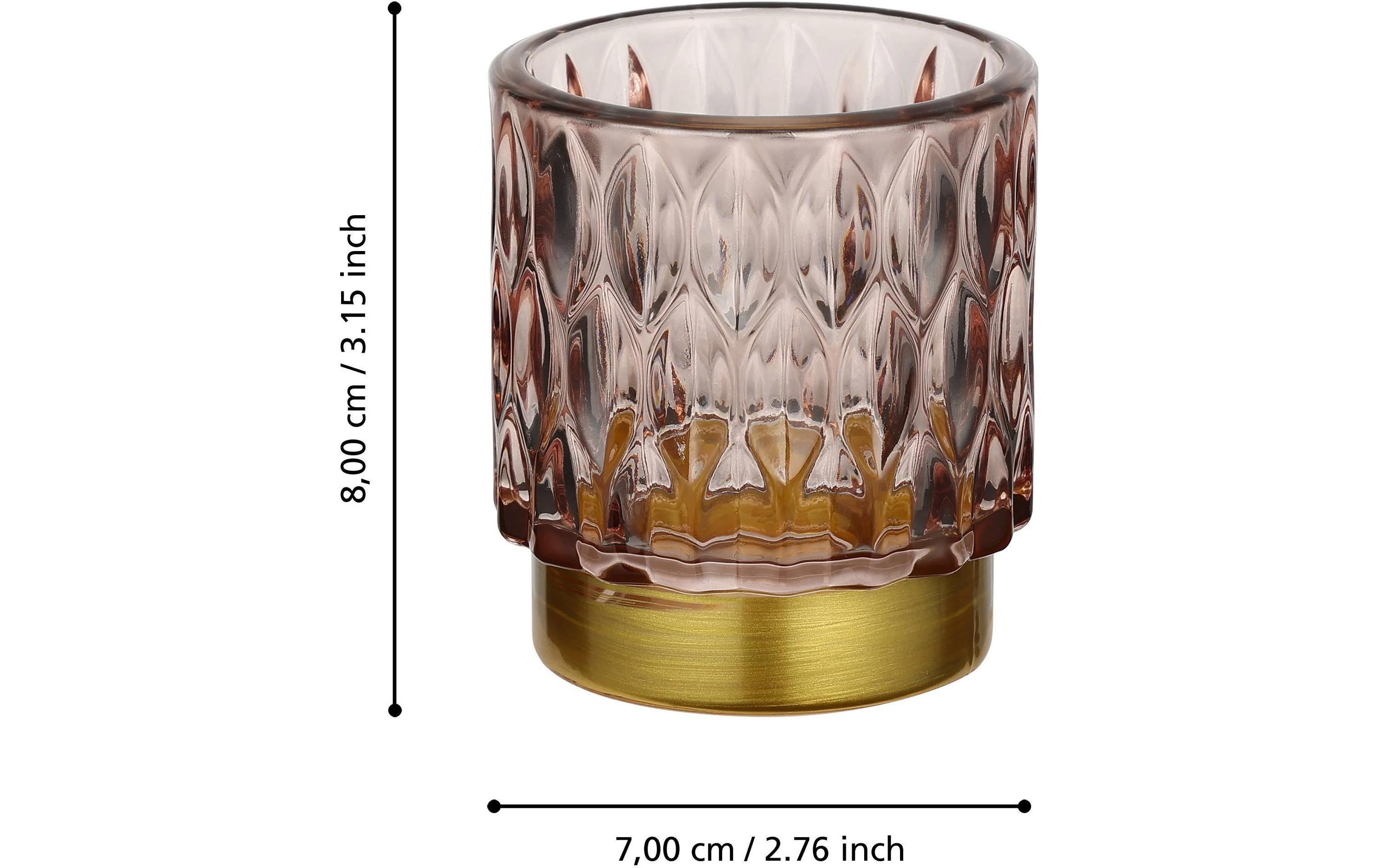 EGLO Windlicht Bezamby Gold/Rosa