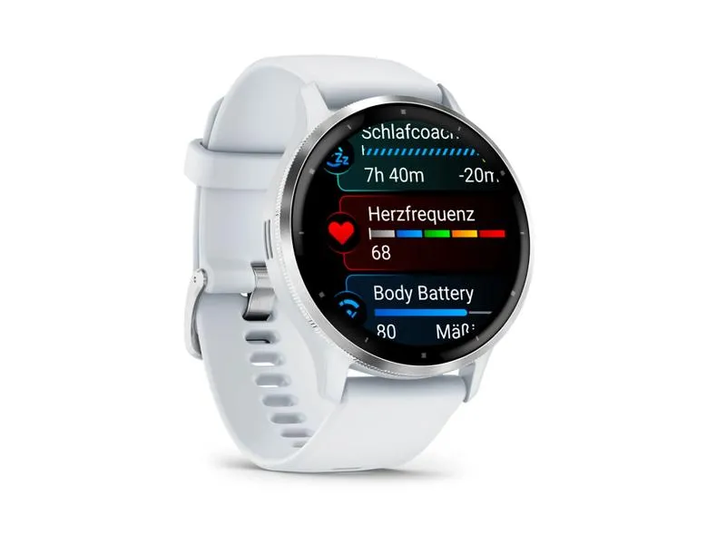 GARMIN Sportuhr Venu 3 Steinweiss / Silber GARMIN Sportuhr Venu 3 Steinweiss / Silber