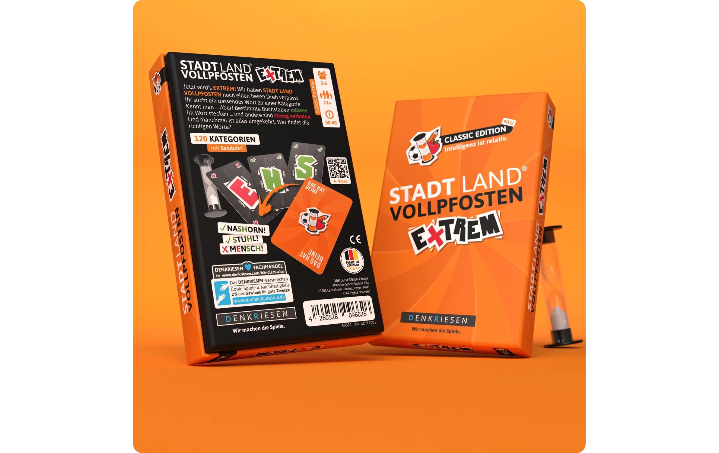 Denkriesen Partyspiel Stad Land Vollpfosten – Extrem Classic Ed. (D)