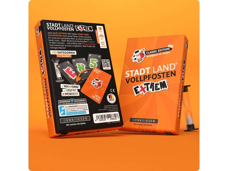 Denkriesen Partyspiel Stad Land Vollpfosten – Extrem Classic Ed. (D) Denkriesen Partyspiel Stad Land Vollpfosten – Extrem Classic Ed. (D)