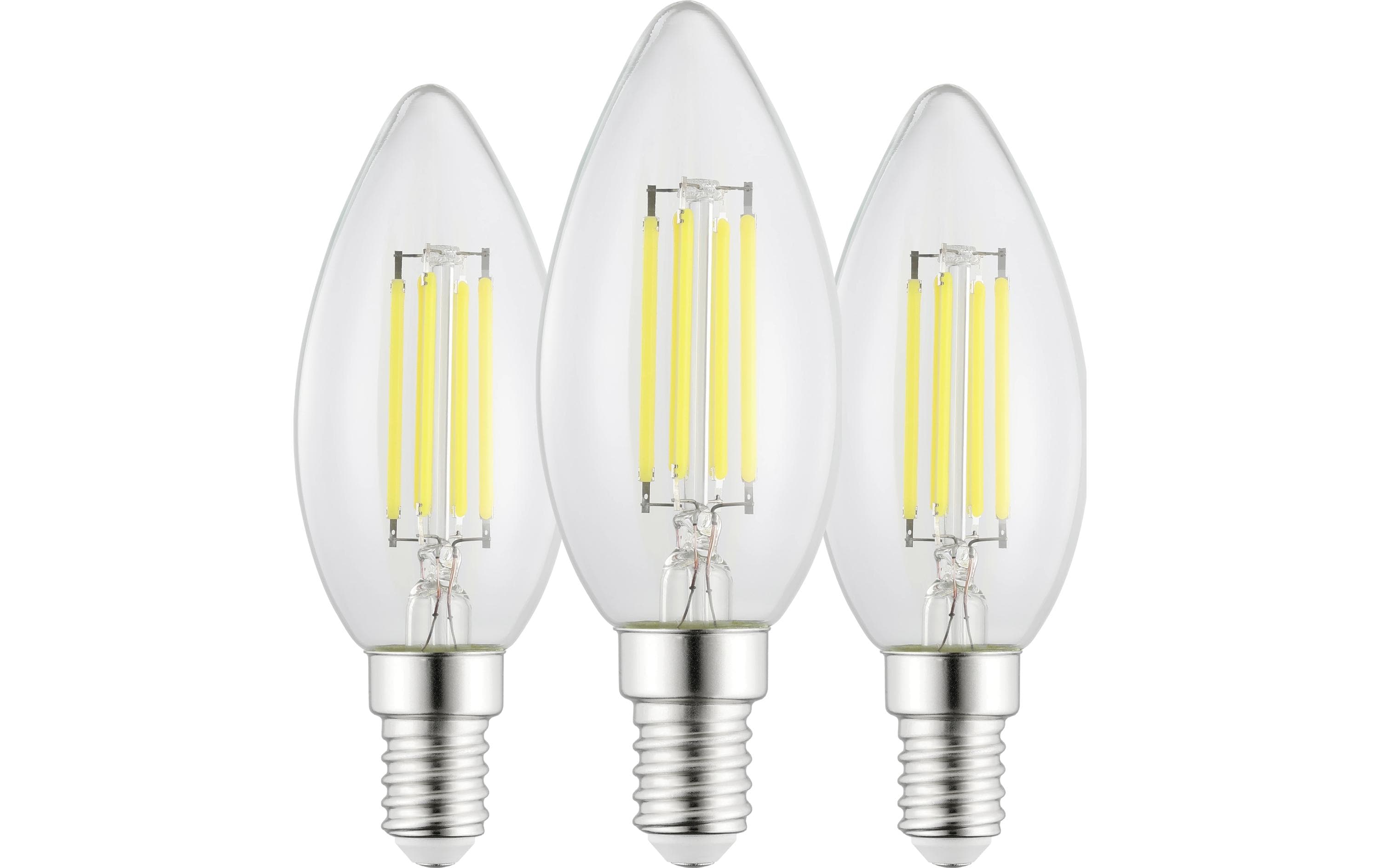 EGLO Leuchten Lampe 2.2W E14 Kerze 3er Pack Warmweiss (WW)