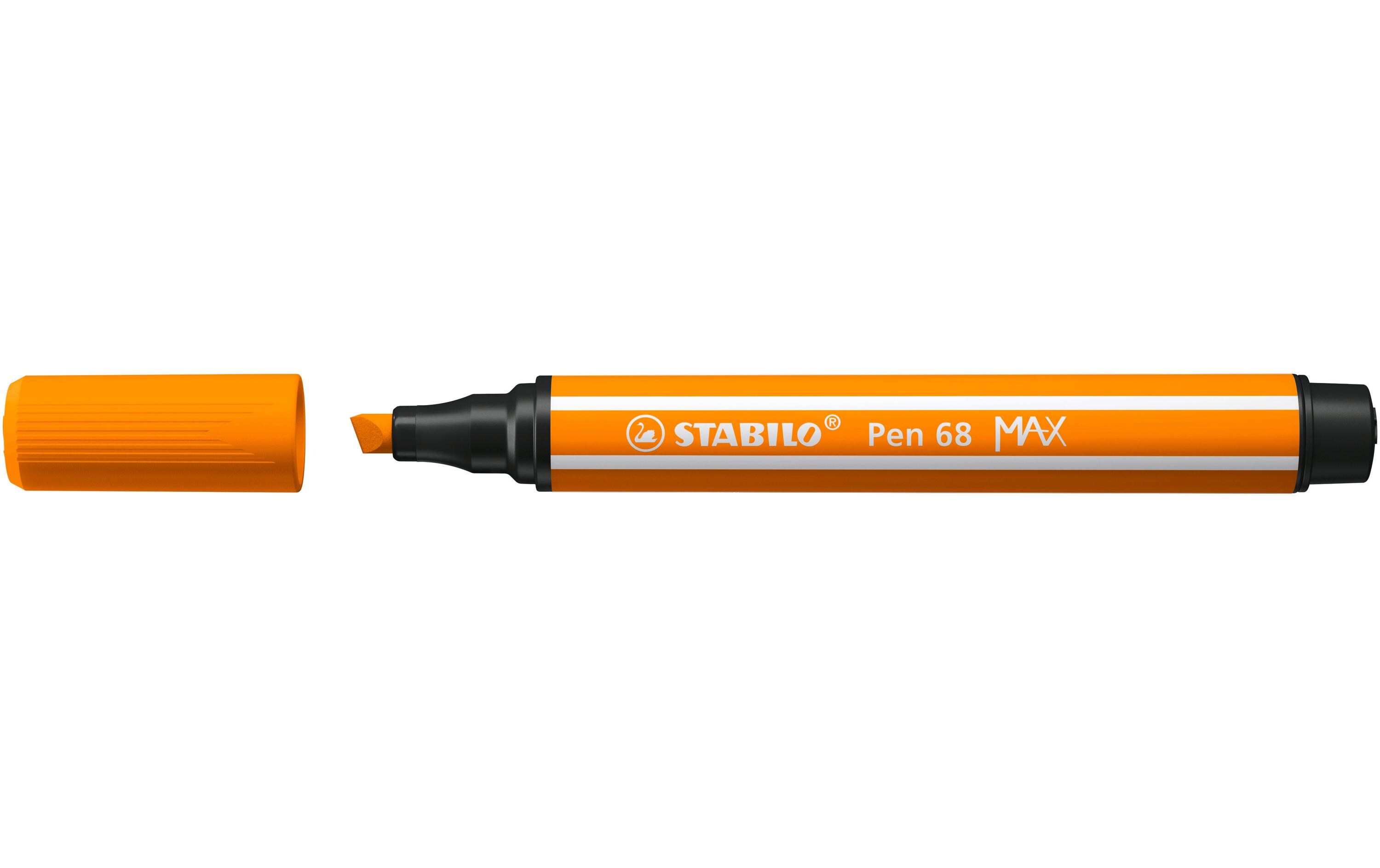 STABILO Filzstift Pen 68 MAX Orange, 5 Stück