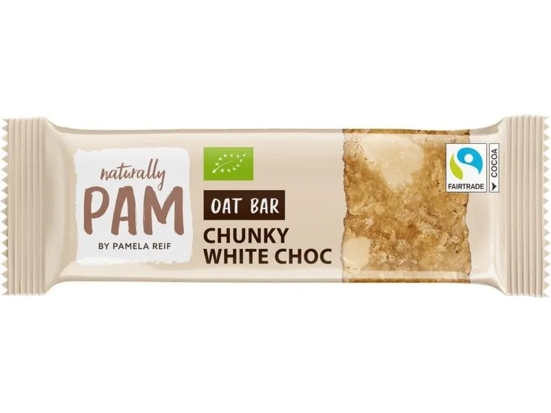 Naturally Pam Riegel Bio Oat Bar – Chunky White Choc 12 x 40 g