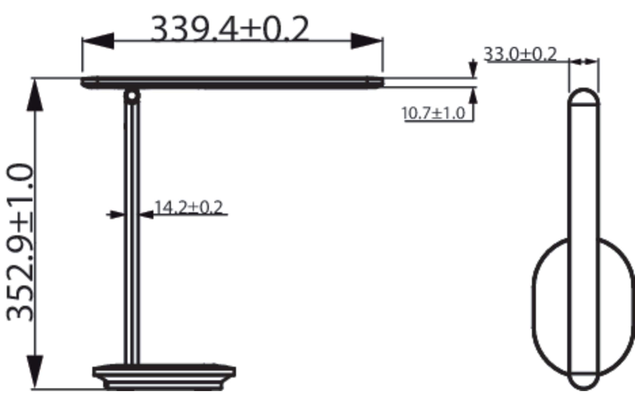 Philips Schreibtischleuchte Ivory DSK203 27-50K Weiss Dimmbar