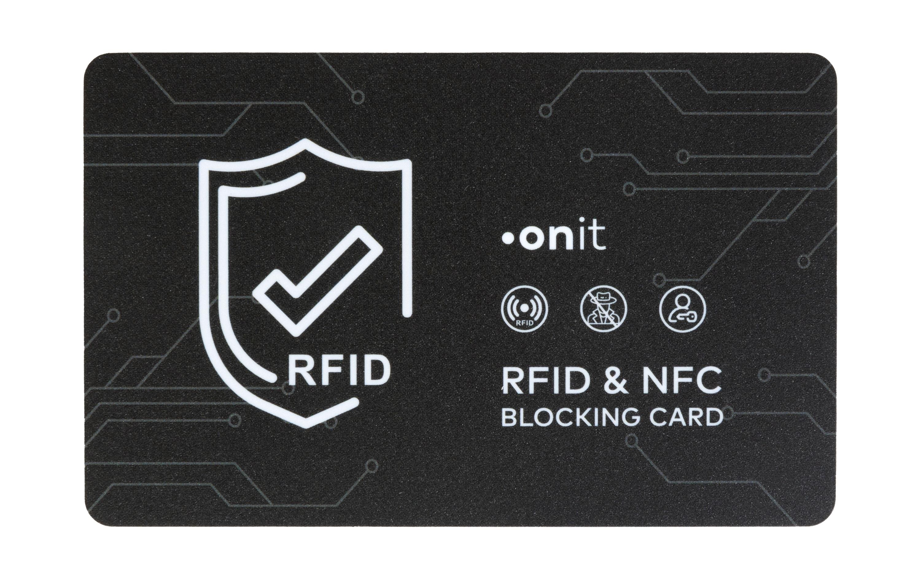onit Skimming-Blocker-Karte Schwarz onit Skimming-Blocker-Karte Schwarz