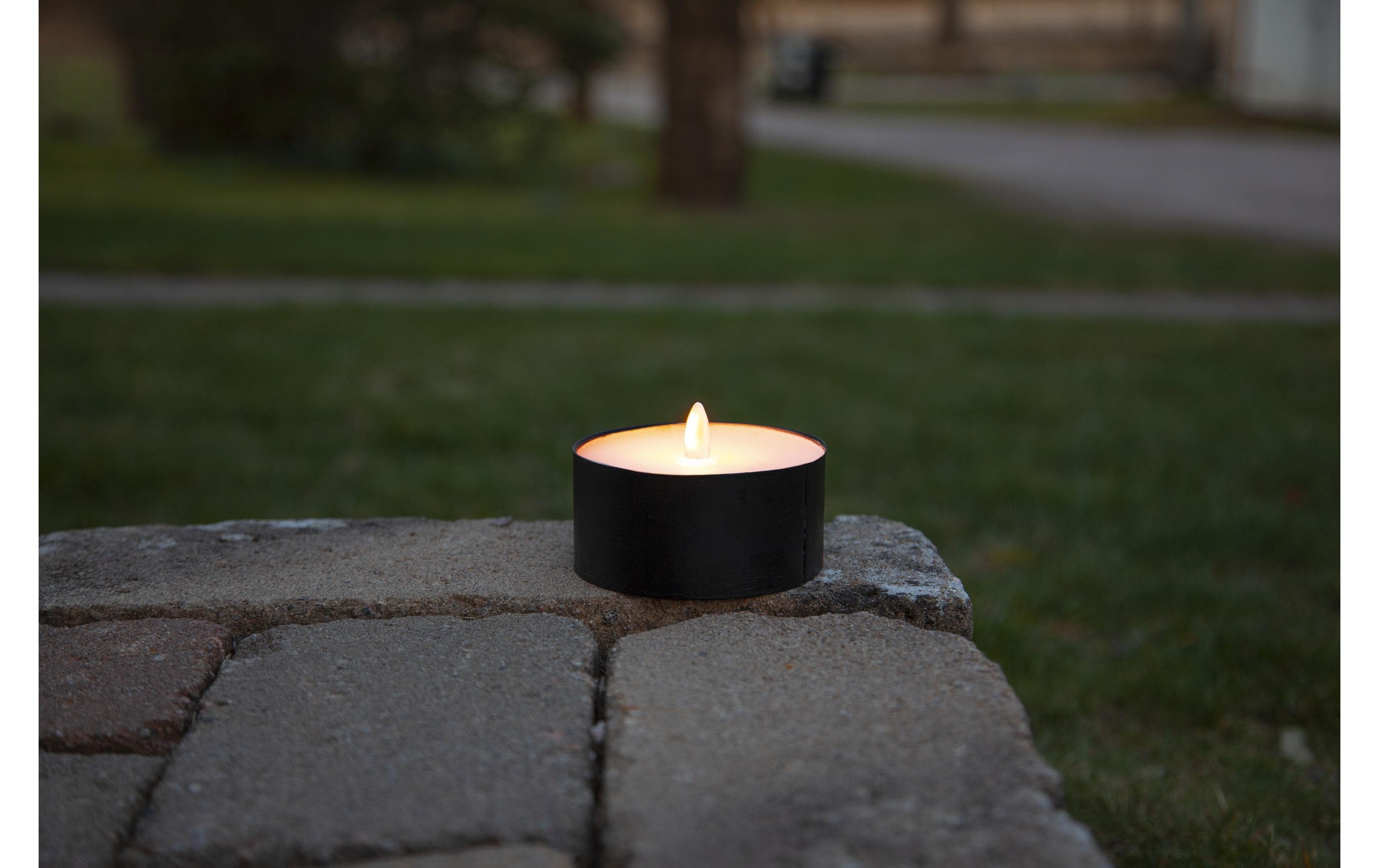 Star Trading LED Teelicht Maxi Ø 10 x 7 cm, Schwarz Star Trading LED Teelicht Maxi Ø 10 x 7 cm, Schwarz