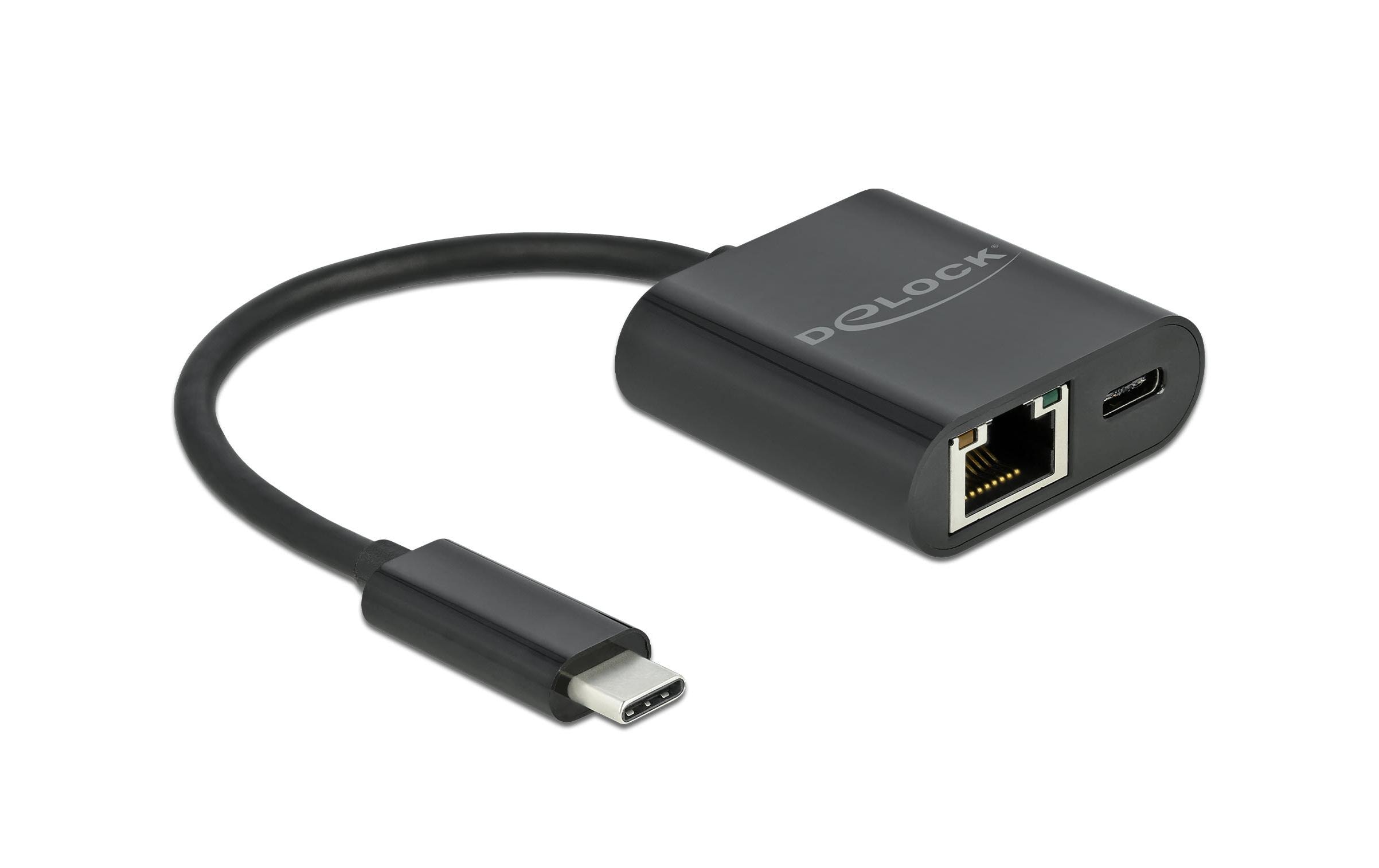 Delock Netzwerk-Adapter Typ-C – RJ-45, 1Gbps mit Powerdelivery