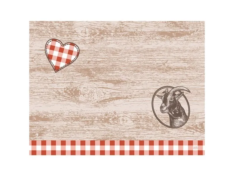 Duni Tischset Alpine Charm 30 cm x 40 cm, Weiss