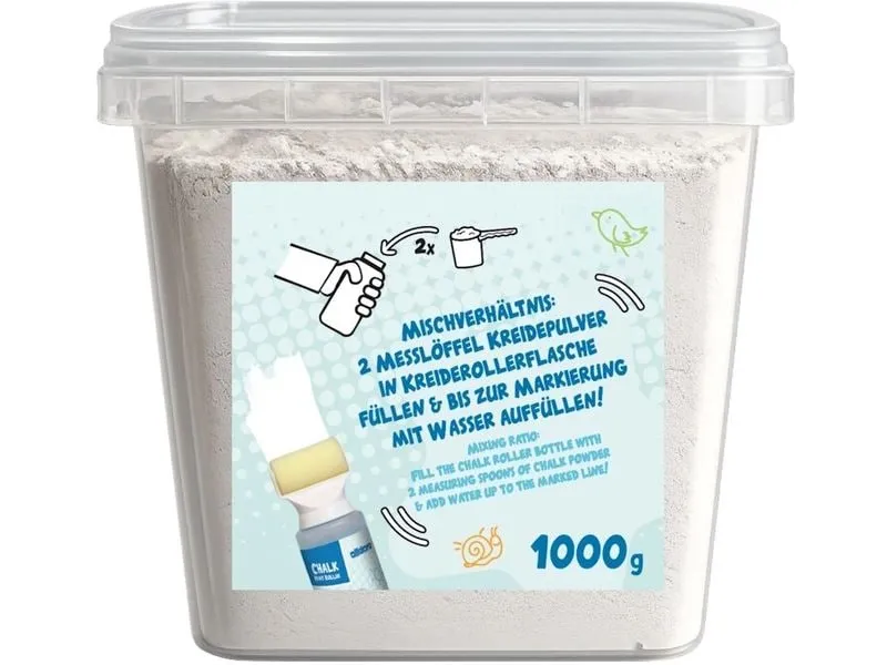 alldoro Nachfüllpack Kreidepulver Weiss, 1000 g