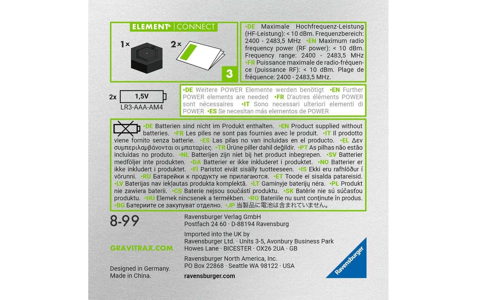 Ravensburger Kugelbahn GraviTrax Power Element Connect