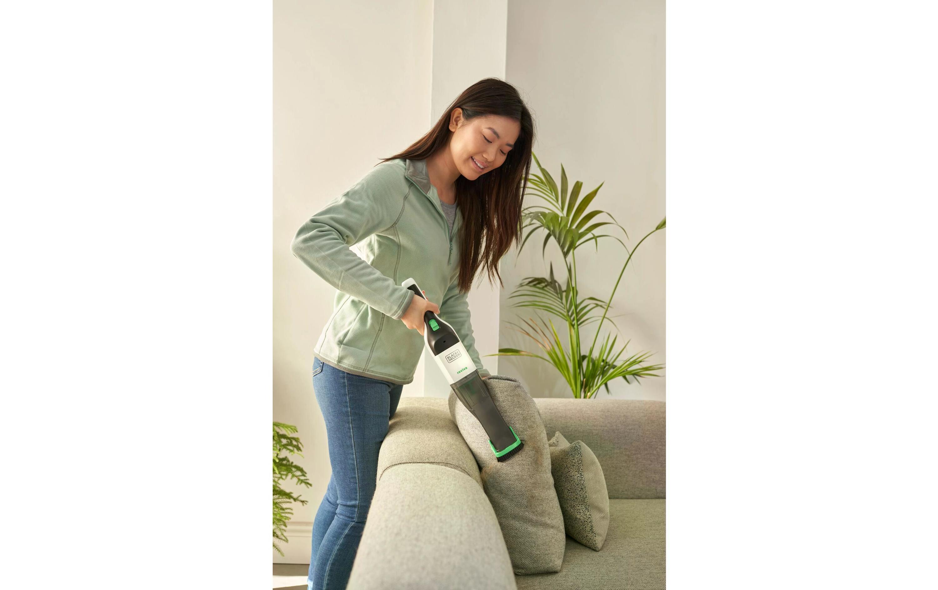 BLACK+DECKER Akku-Handsauger REVHV8C-QW Schwarz/Weiss