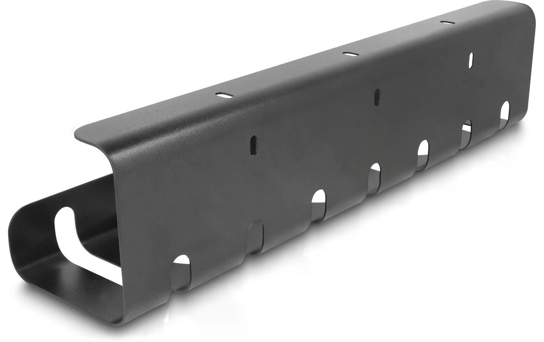 Delock Kabelführungsschiene für Untertischmontage , Schwarz