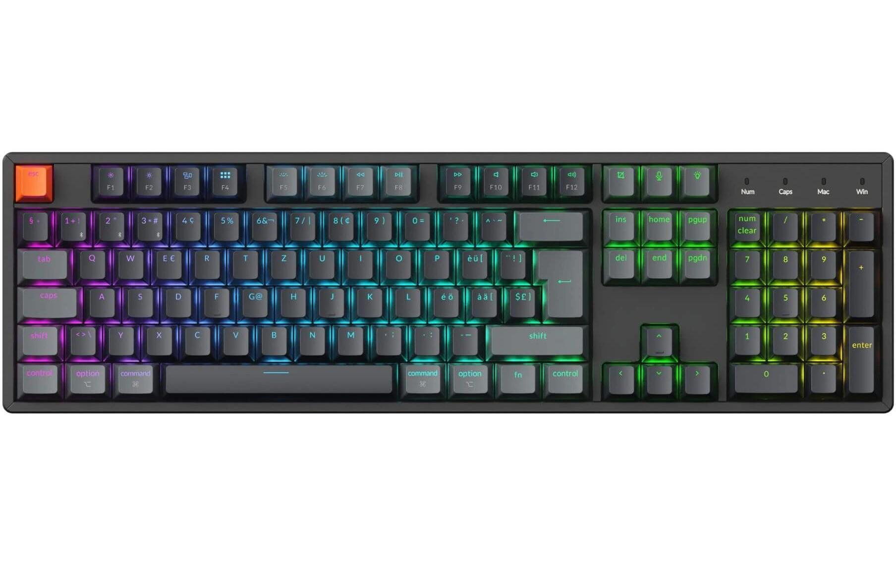 Keychron Gaming-Tastatur K10 QMK Version 2 Brown Switch Keychron Gaming-Tastatur K10 QMK Version 2 Brown Switch