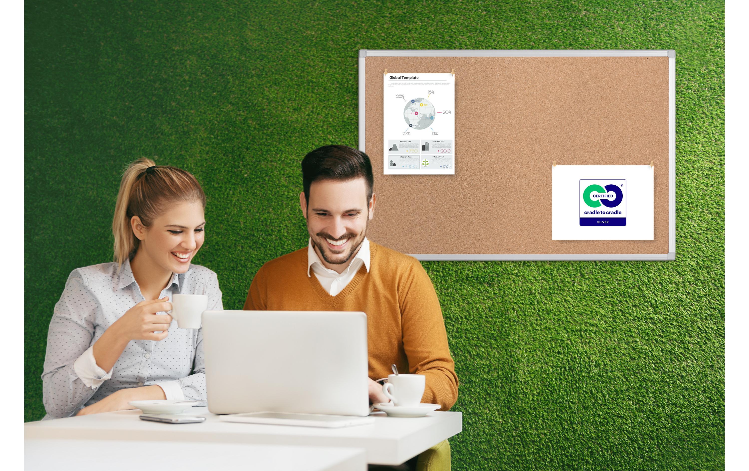 Bi-Office Pinnwand Earth 60 cm x 45 cm, Braun Bi-Office Pinnwand Earth 60 cm x 45 cm, Braun