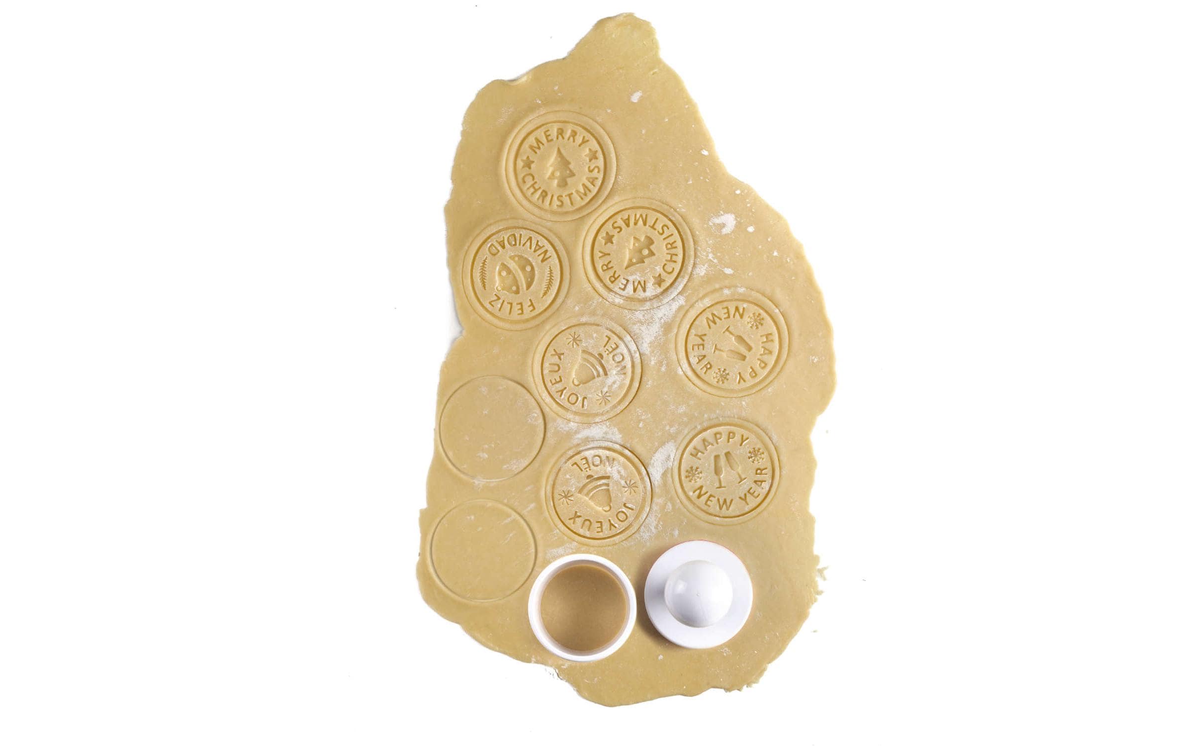 Ibili Guetzli-Ausstecher Keks-/Brotstempel X-Mas 4-teilig