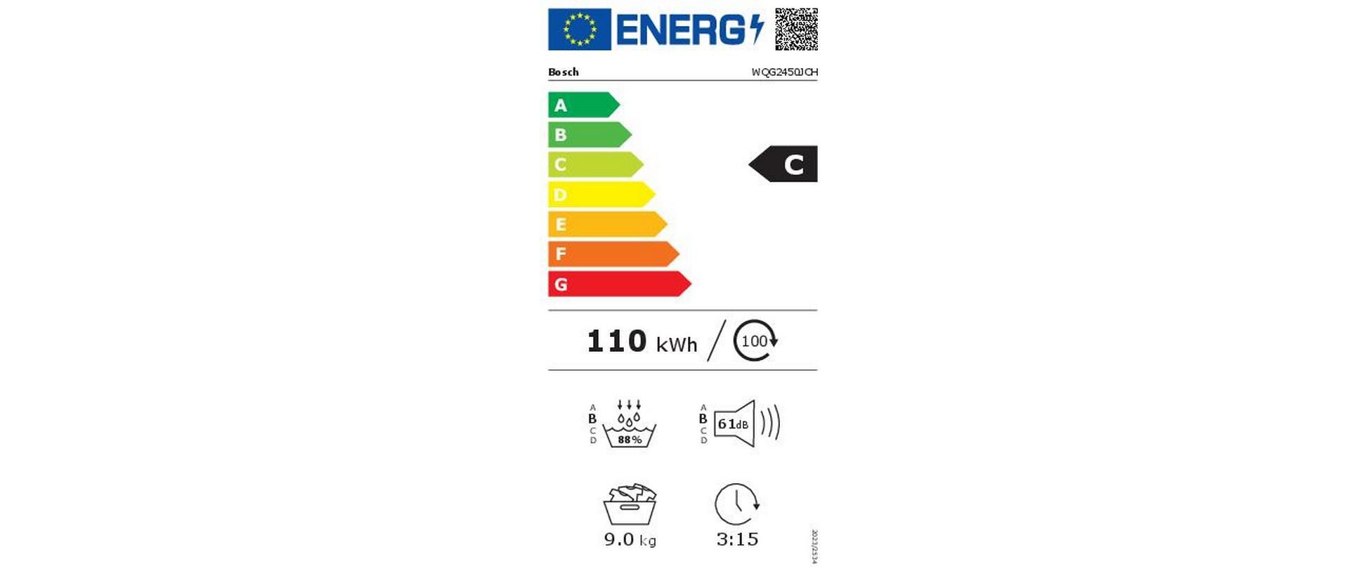 Bosch Wäschetrockner Serie 6 WQG2450JCH Rechts