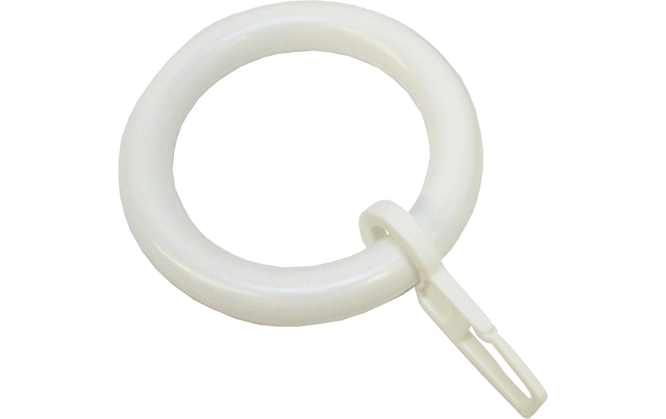 Gardinia Vorhangring inklusive Faltenlegehaken 10 Stück, Weiss