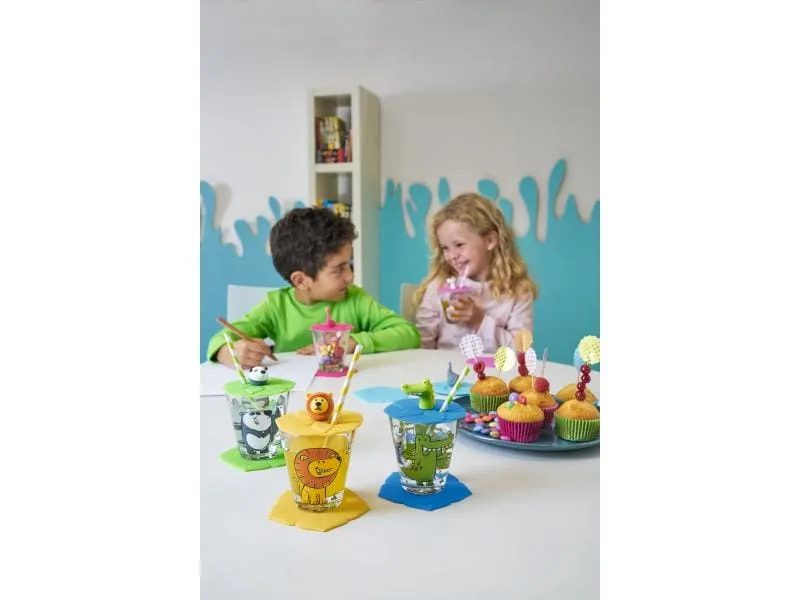 Leonardo Kindertrinkglas Bambini 3-teilig, Löwe Leonardo Kindertrinkglas Bambini 3-teilig, Löwe