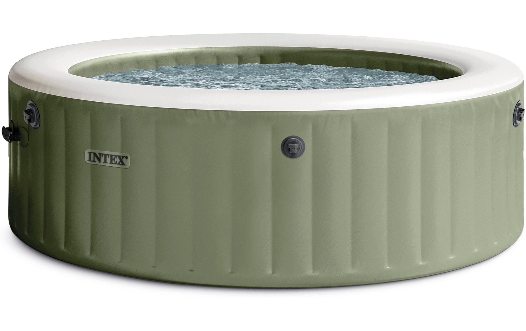 Intex 6-Personen Olive Grün Round Bubble Spa Set Ø 216