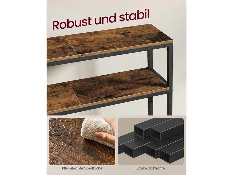 VASAGLE Konsolentisch 100 x 80.5 cm, Schwarz VASAGLE Konsolentisch 100 x 80.5 cm, Schwarz