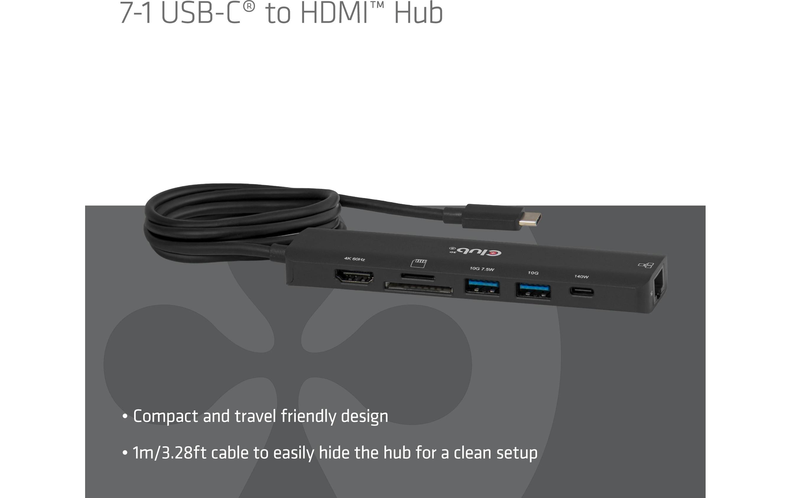 Club 3D Dockingstation CSV-2555 Hub Type-C 7-1