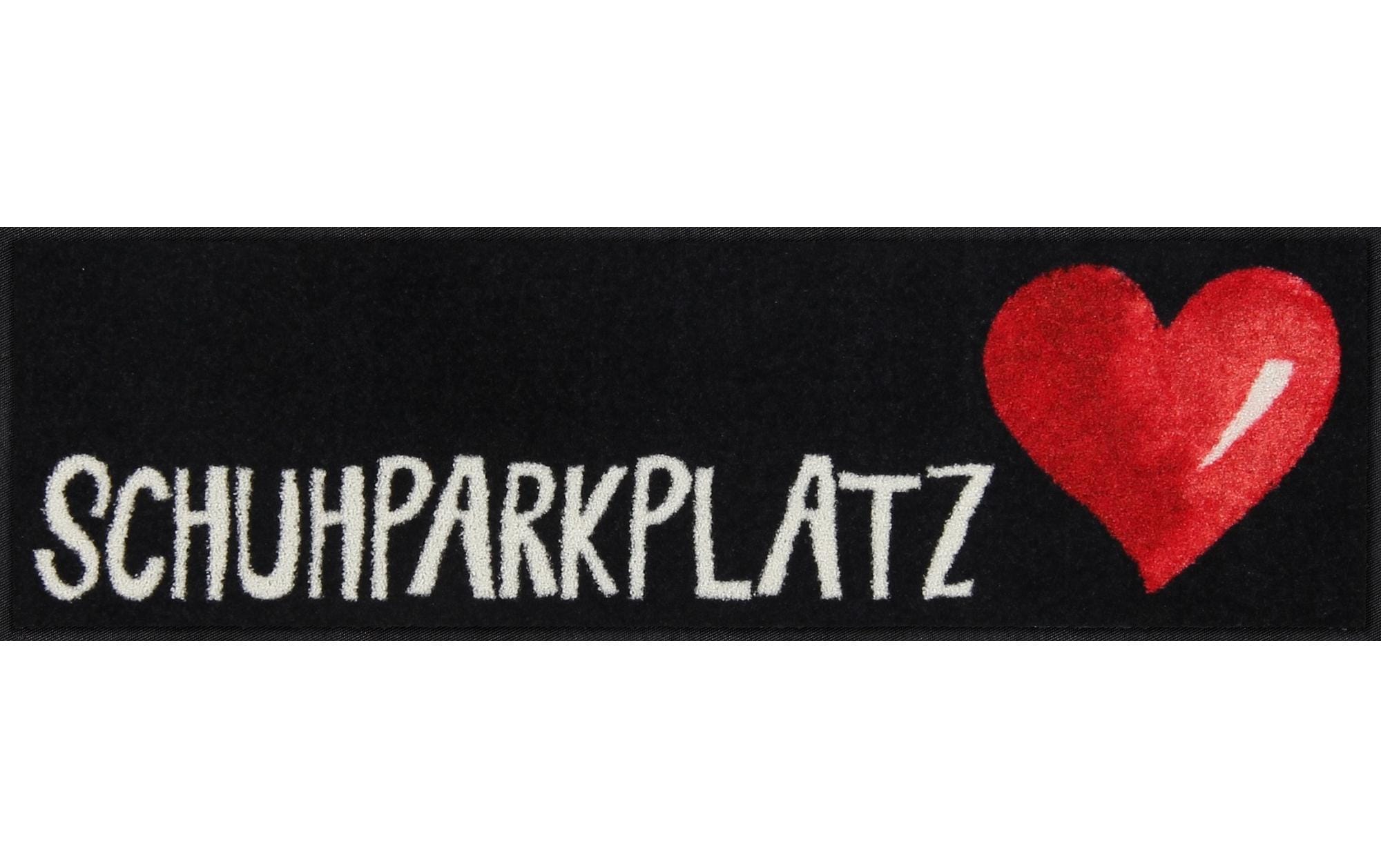 Salonlöwe Fussmatte Schuhparkplatz Herz 30 cm x 100 cm