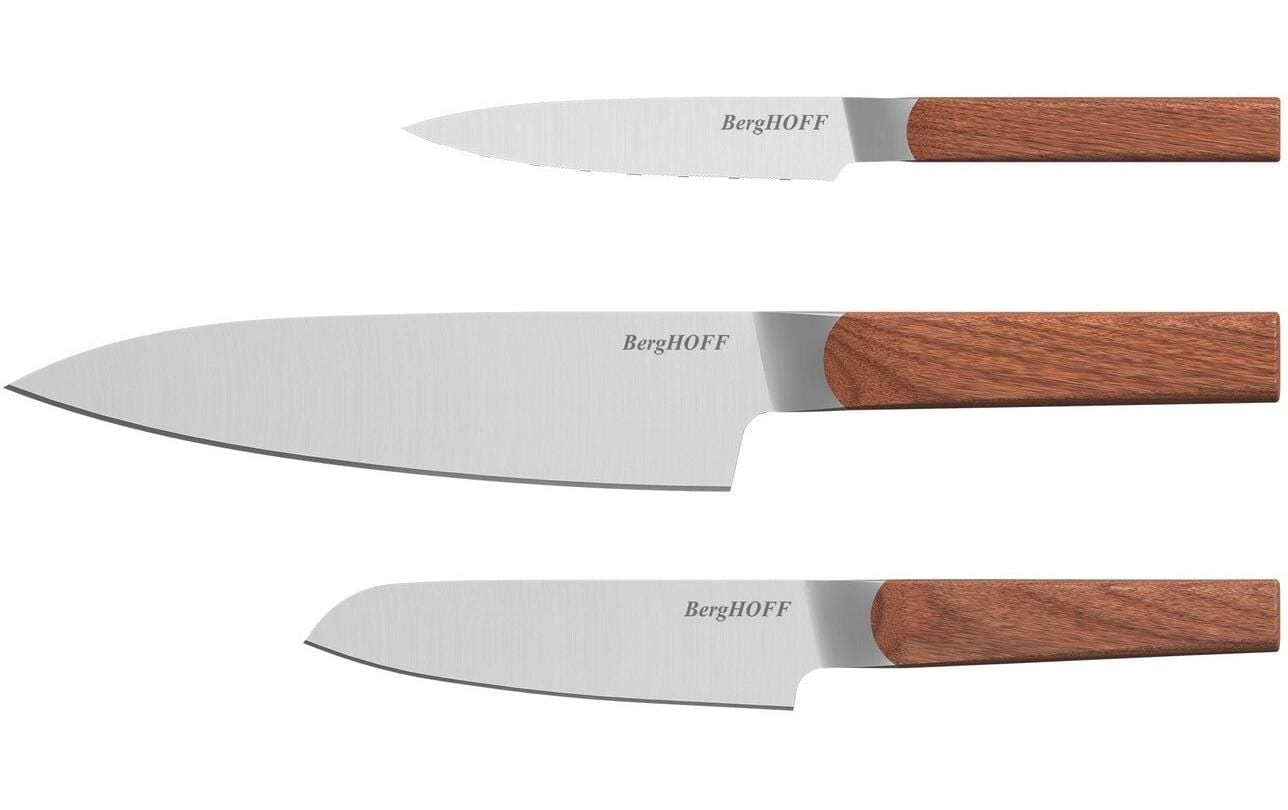 BergHOFF Messer-Set Dina Ion Eschenholz 3-teilig