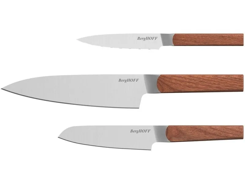 BergHOFF Messer-Set Dina Ion Eschenholz 3-teilig