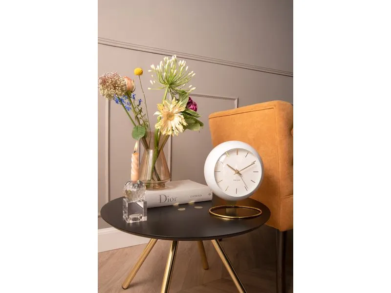KARLSSON Tischuhr Globe 25 cm, Weiss KARLSSON Tischuhr Globe 25 cm, Weiss