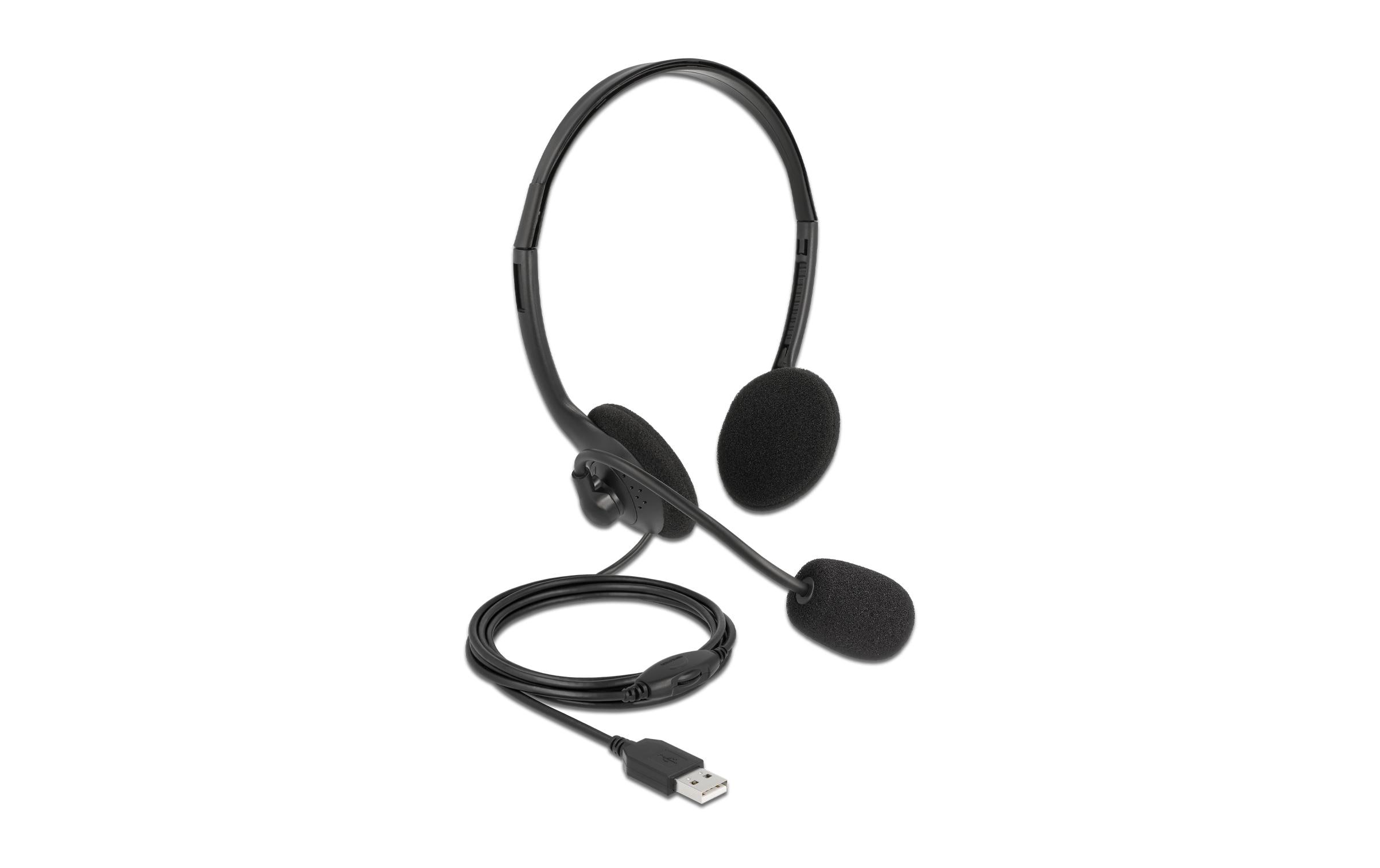Delock Headset USB Stereo für PC und Notebook – Ultra-Leicht Delock Headset USB Stereo für PC und Notebook – Ultra-Leicht