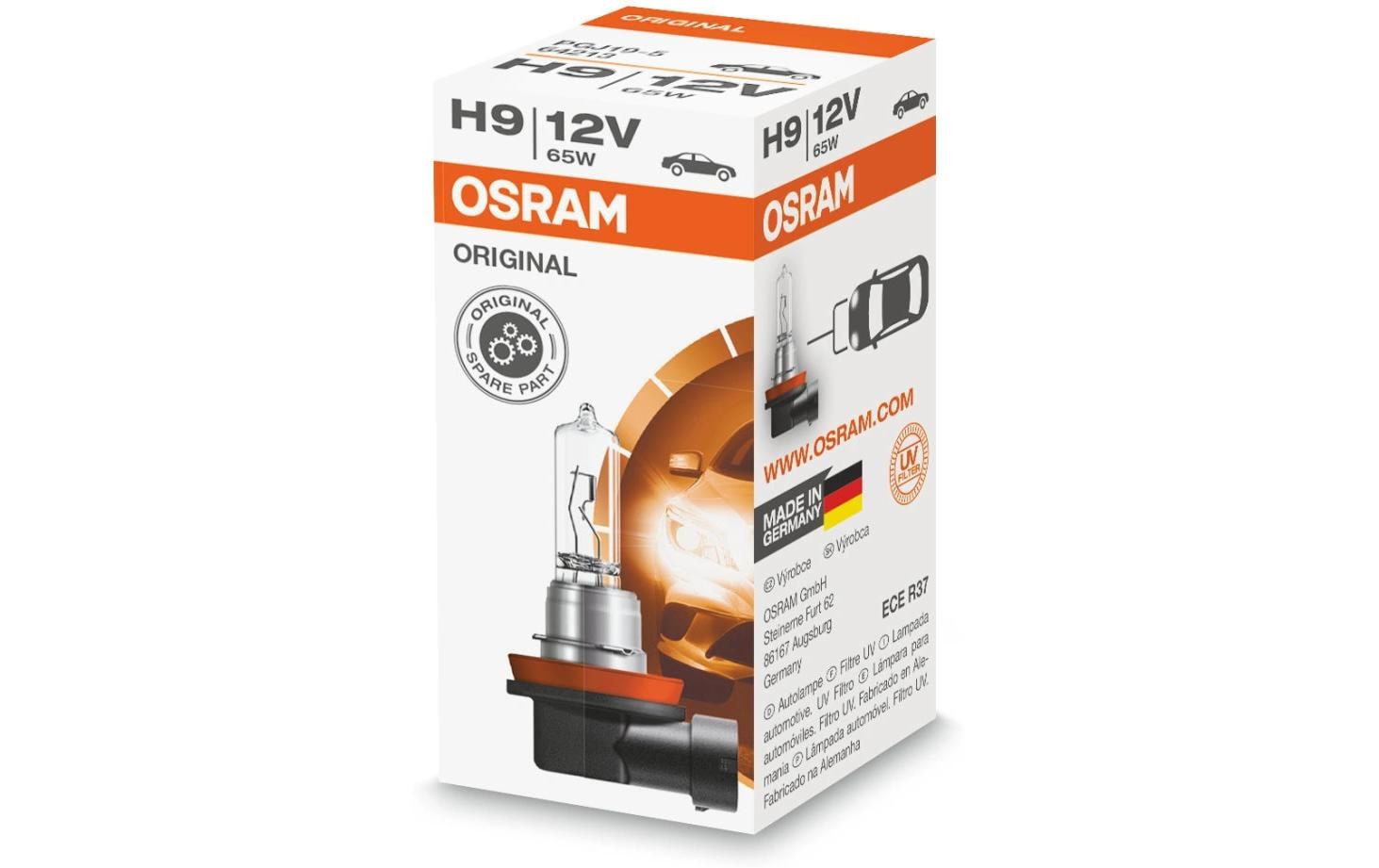 OSRAM Glühlampe H9 12V 65W PGJ19-5 PKW OSRAM Glühlampe H9 12V 65W PGJ19-5 PKW